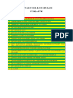 Daftar Chek List Edukasi