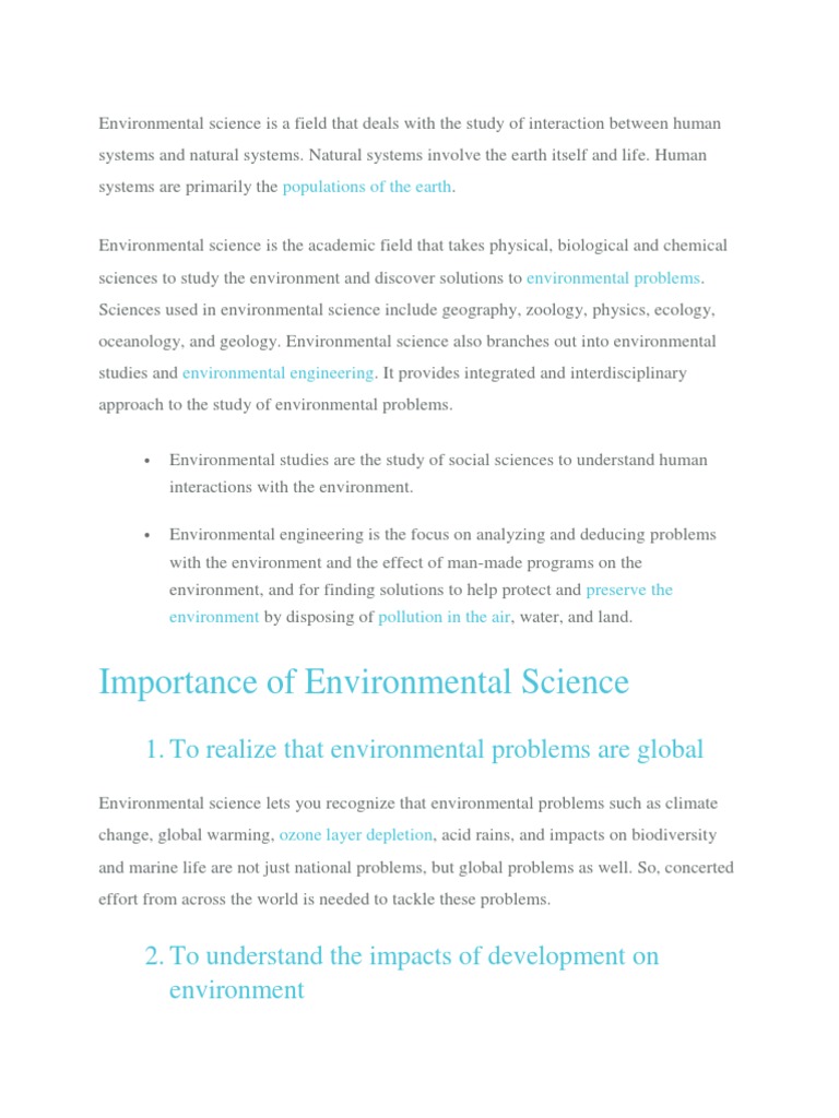 Understanding Environmental Science | PDF | Environmental Science ...