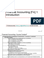 Financial Accounting (FA) 1:: S Krishnamoorthy:, Cell:9821461488