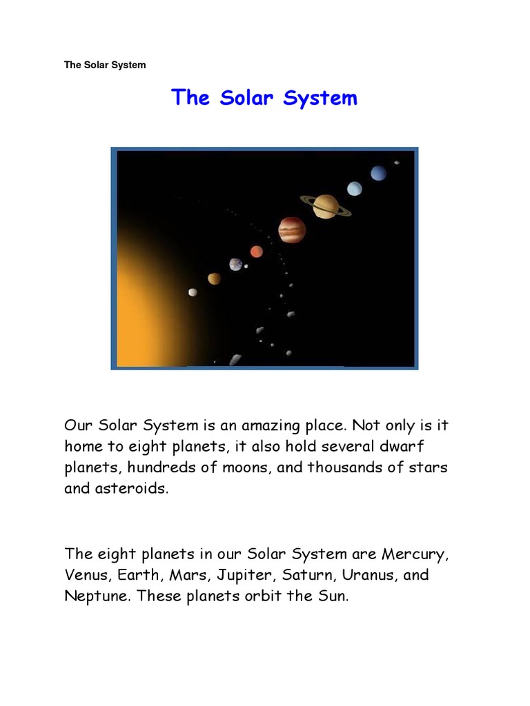 100 INTERESTING FACTS ABOUT THE SOLAR SYSTEM PDF visual data 6
