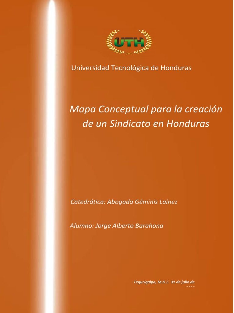 Mapa Conceptual para Sindicatos en Honduras | PDF | Derecho laboral ...