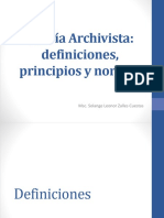 Tema 1 Teoría Archivistica Definiciones y Principios