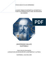 Trabajo de Graduación Enseñanza de La Matemática, Física y e PDF