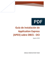 Instalación de APEX 19 Sobre DBCS-OCI