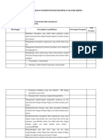 Daftar Pencapaian Kompetensi Kritis