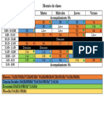 Horario de clases