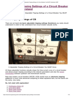 6 Adjustable Tripping Settings of A Circuit Breaker You MUST Understand - EEP