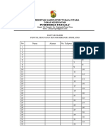 Daftar Hadir Prolanis