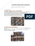 TYPES OF SCAFFOLDING