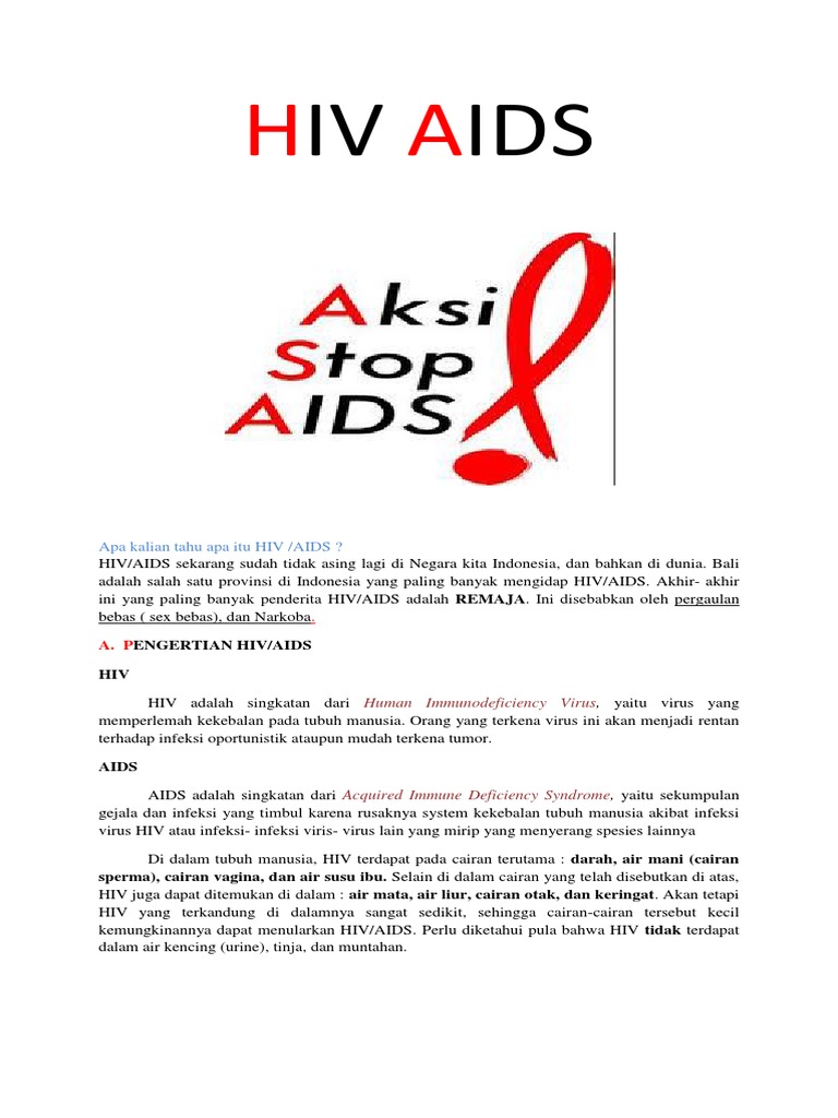 Mading HIV Dan AIDS | PDF