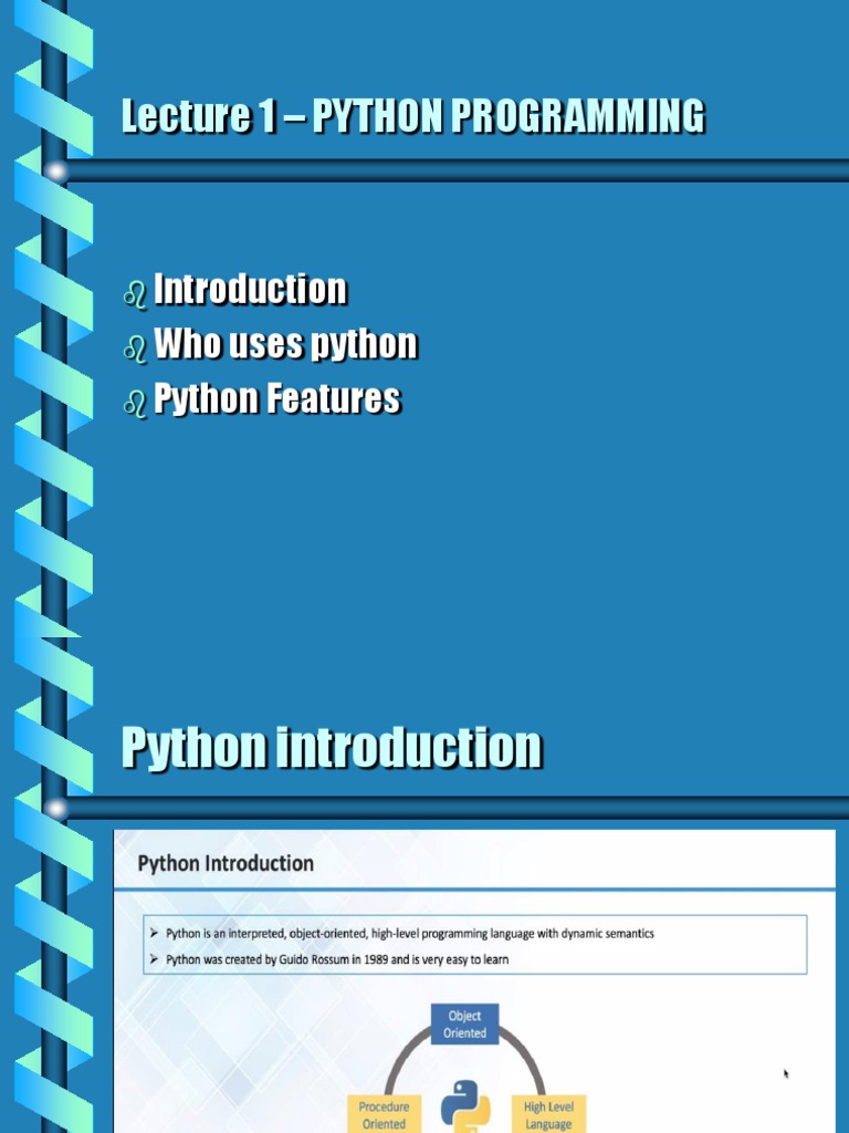 Python Introduction | PDF