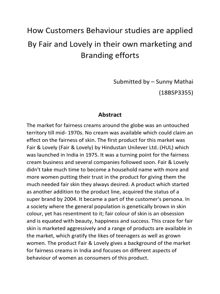 Consumer Behaviour Assignment Sample – RMLIZB