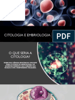 Estudo da citologia e embriologia celular