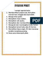 Evaluasi Piket