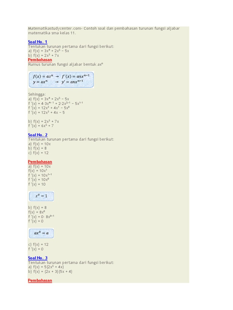 Turunan Pdf