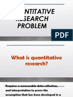 Quantitative Research Problem