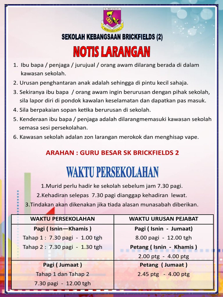 Notis Larangan Pdf
