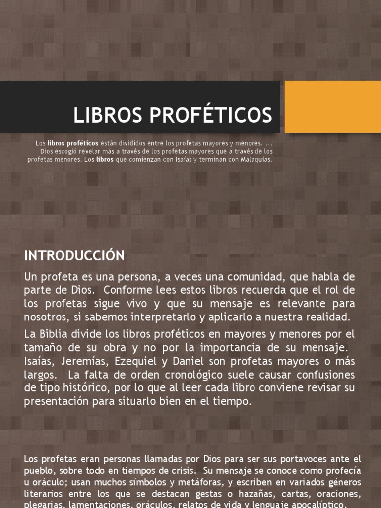 Libros Proféticos Pdf Jeremías Daniel Figura Bíblica