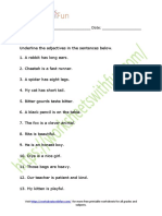 Adjectives Worksheet 1