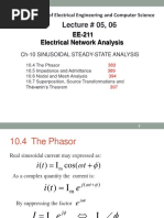 Lecture 05 The Phasors and Some Examples