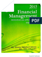 Financial Management V1 (Principle and Application) Cabrera PDF