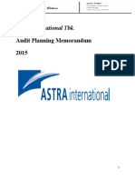 Astra International TBK Audit Planning Memorandum 1
