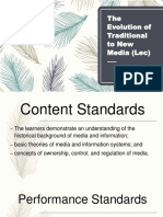 The Evolution of Traditional To New Media (Lec)