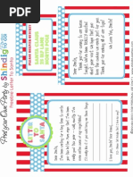 Shindig Parties Letter to Santa Freebie