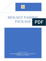 Biology Passing Material KAYAKA PU COLLEGE KALABURAGI