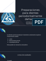 Preparaciones para Dientes Periodontalmente Dañados