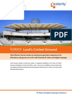 Lord's Cricket Ground Case Study
