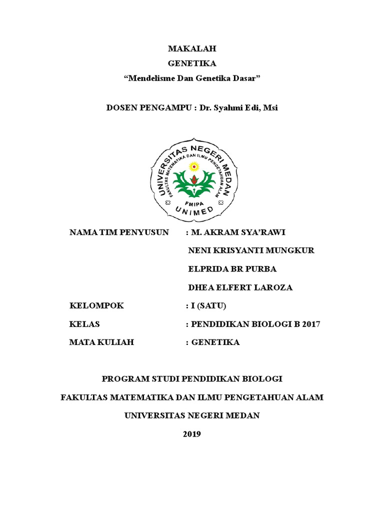 Makalah Genetika Klompok 1