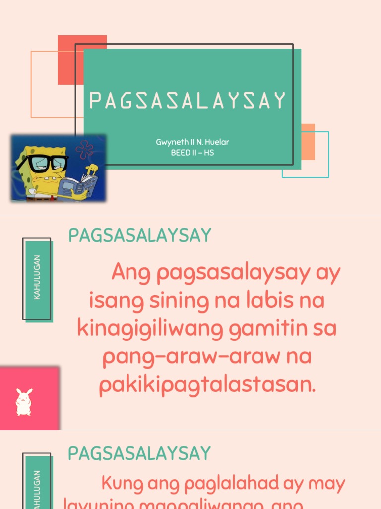 Pagsasalaysay | PDF