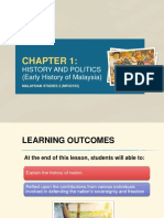 1. Ch1 - part1 - History and Politics - Early History of Malaysia