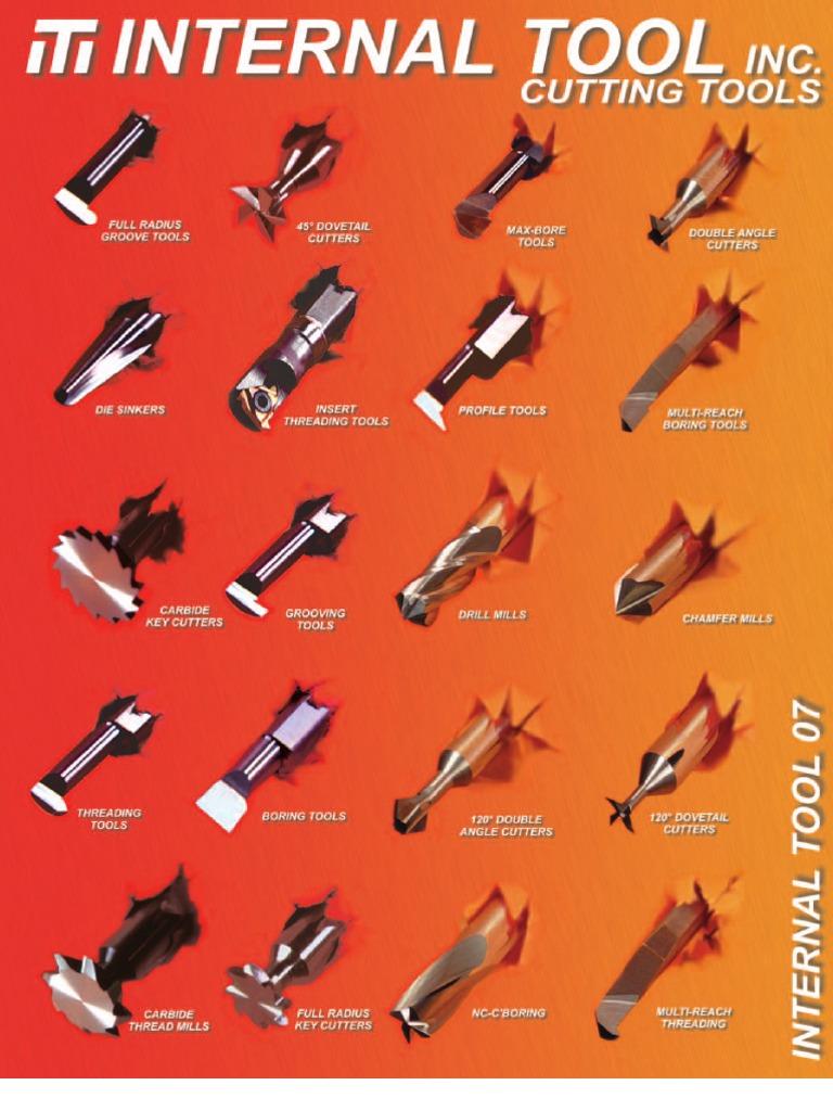 Internal Tool Inc. Cutting Tools Catalog | PDF | Metals | Tools