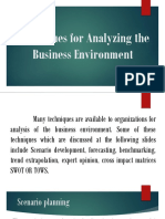 Techniques For Analyzing The Business Environment