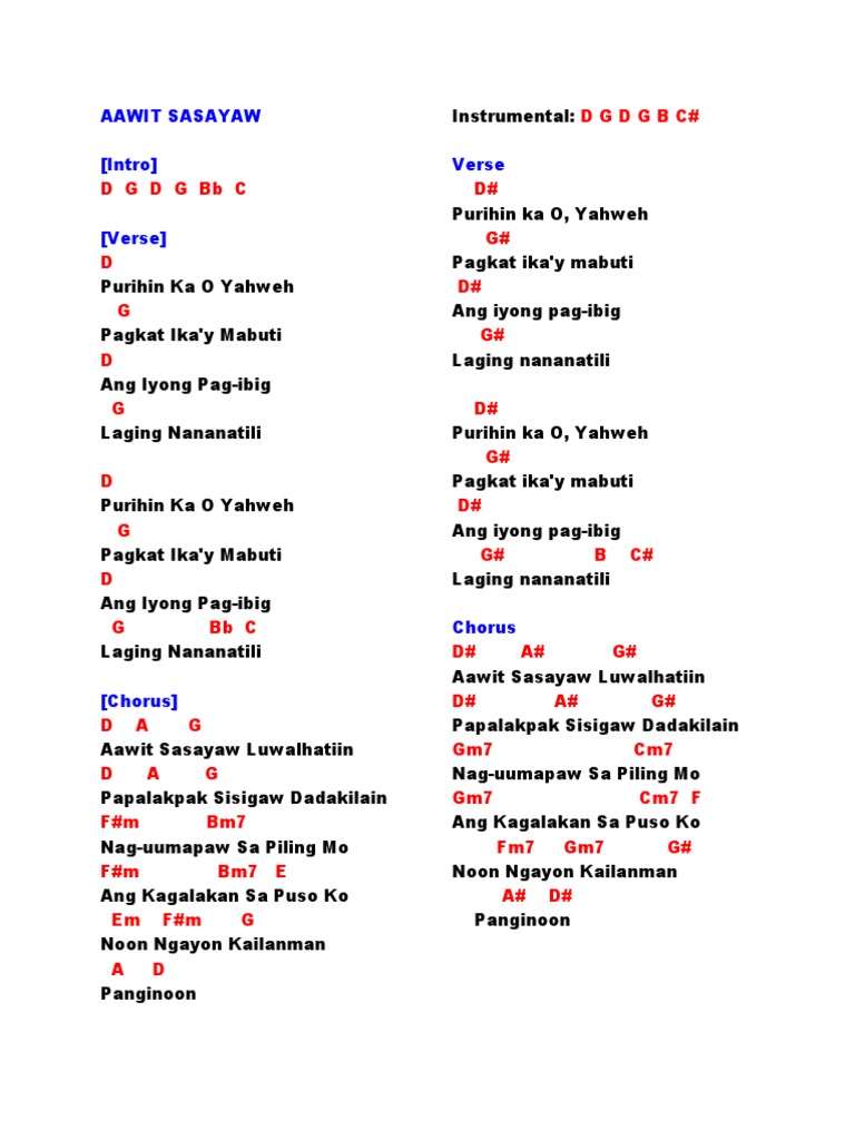 Aawit Sasayaw | PDF