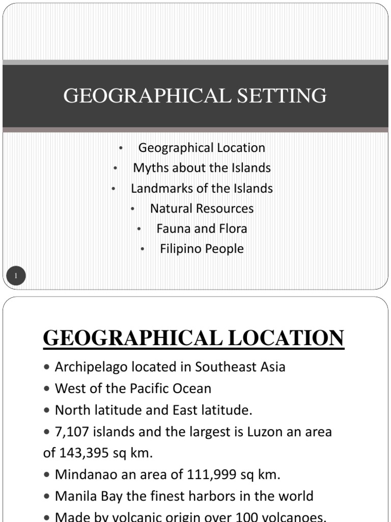 Geographical Setting | PDF | Luzon | Philippines