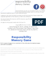Responsibility Memory Game