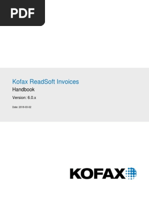 ReadSoft Invoices Handbook