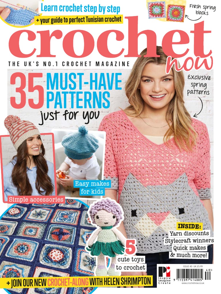 Crochet Now March 2019, PDF, Crochet