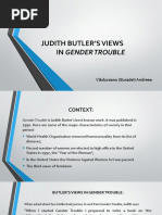 Presentation Judith Butler's Views in Gender Trouble