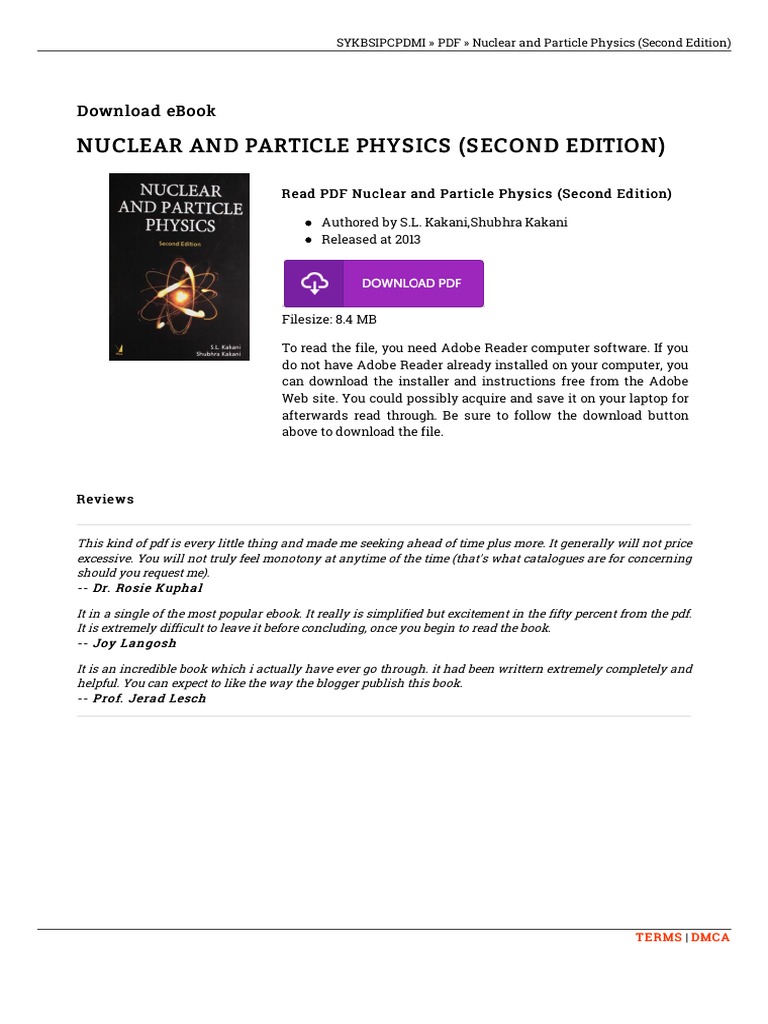 Nuclear and Particle Physics PDF Download | PDF