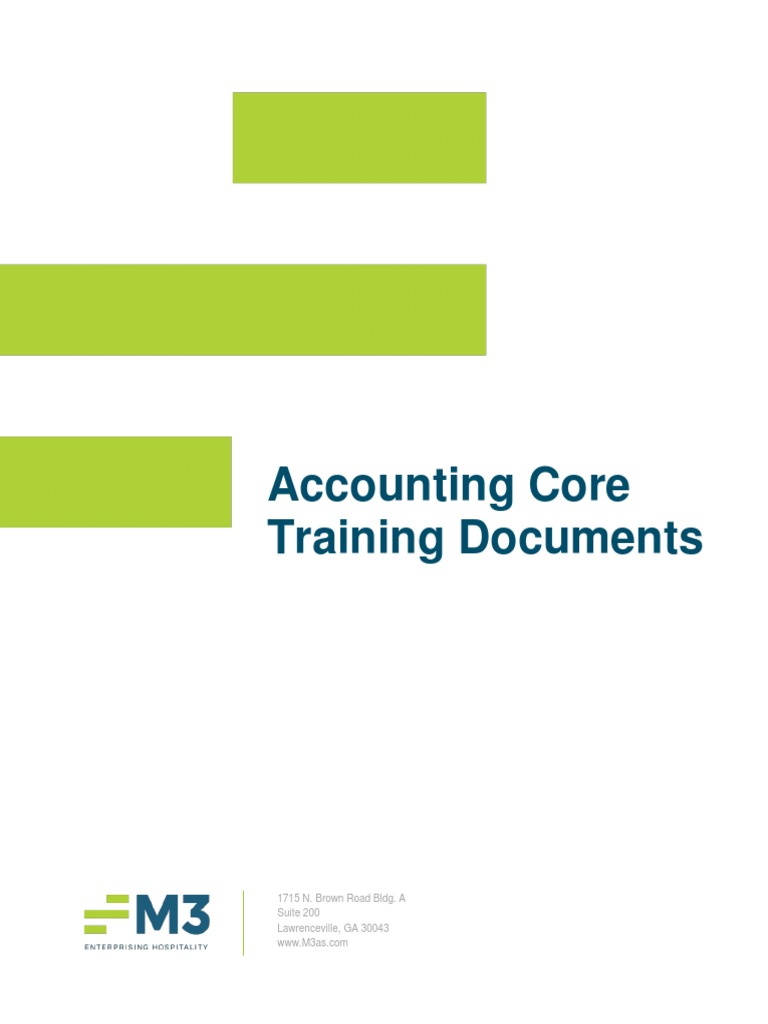 M3 Accounting Core Training Guide | PDF | Accounts Payable | Computer File