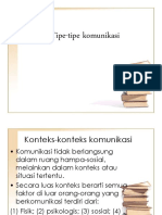 Tipe-Tipe Komunikasi 03