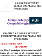 CHAPITRE 4 - ORGANISATION ET ENREGISTREMENT COMPTABLE DES OPERATIONS - PPTX Final