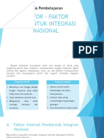 Faktor Faktor Pembentuk Integrasi Nasional