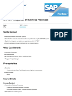 Sap Erp Integration of Business Processes