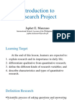 1 Introduction To Research Project