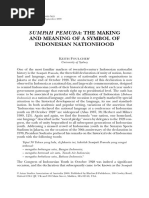 Keith Foulcher 2000 Sumpah Pemuda The Making And Meaning Of A Symbol Of Indonesian Nationhood Indonesian Language Indonesia